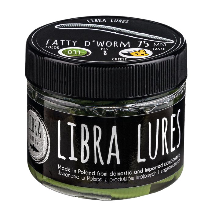 Przynęta gumowa Libra Lures Fatty D'Worm Ser 8 szt. olive 2