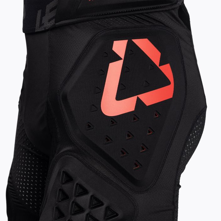 Spodnie rowerowe z ochraniaczami męskie Leatt Impact 3DF 6.0 black/red 4