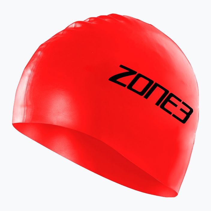 Czepek pływacki ZONE3 Silicone Swim red 2