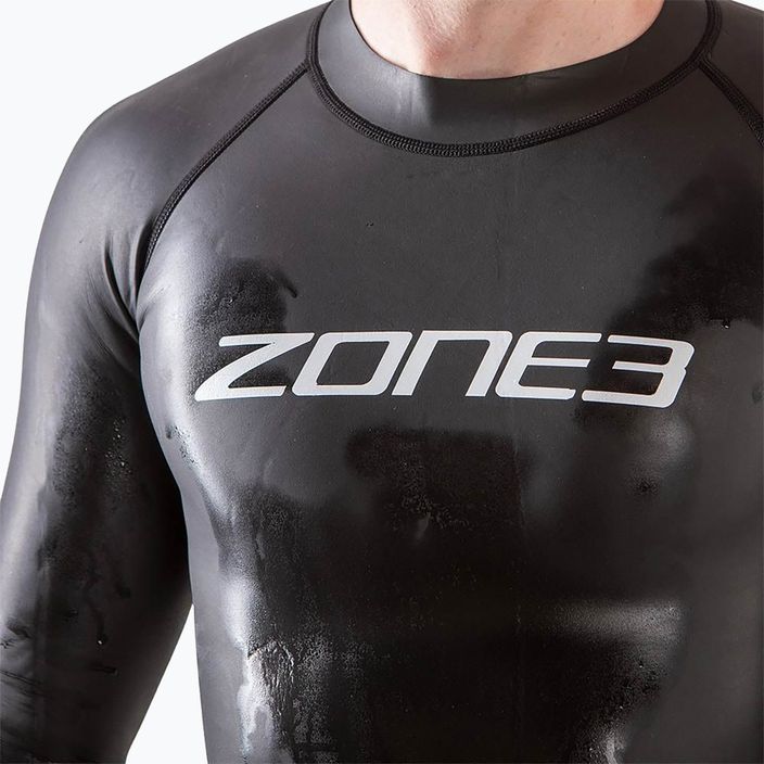 Docieplacz neoprenowy ZONE3 Long Sleeve Under Wetsuit Baselayer black/white 3