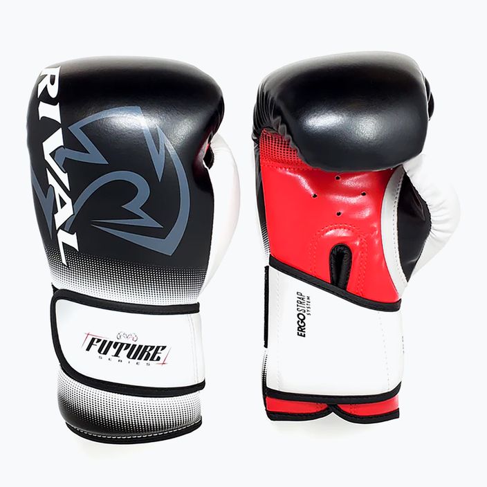 Rękawice bokserskie Rival RS-FTR Future Sparring black/white/red 5