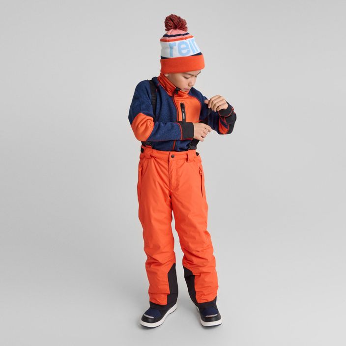 Spodnie narciarskie dziecięce Reima Wingon red orange 8