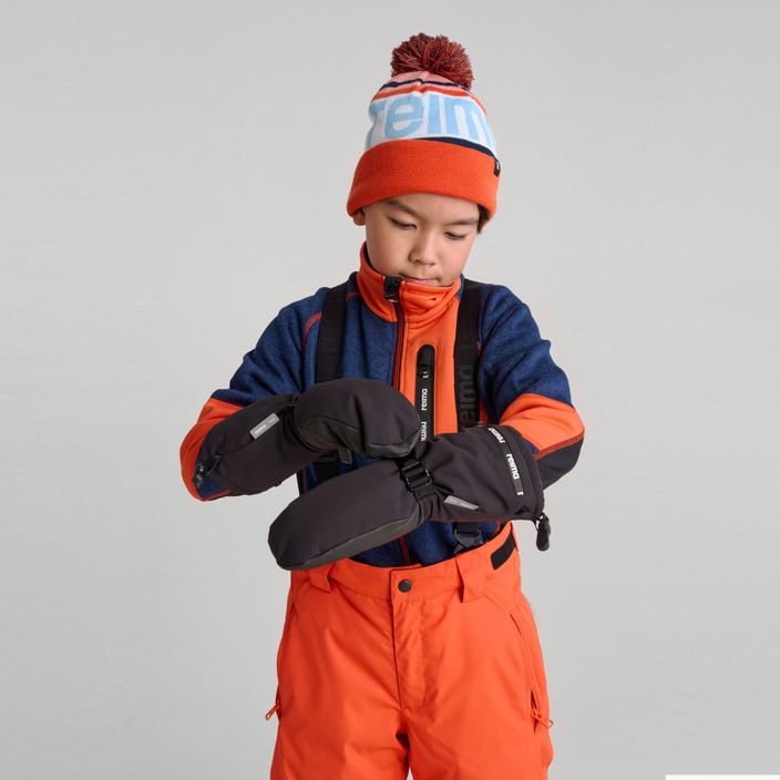 Spodnie narciarskie dziecięce Reima Wingon red orange 9