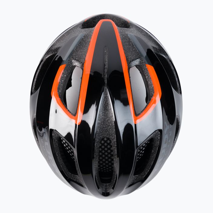 Kask rowerowy Rudy Project Strym black orange shiny 6