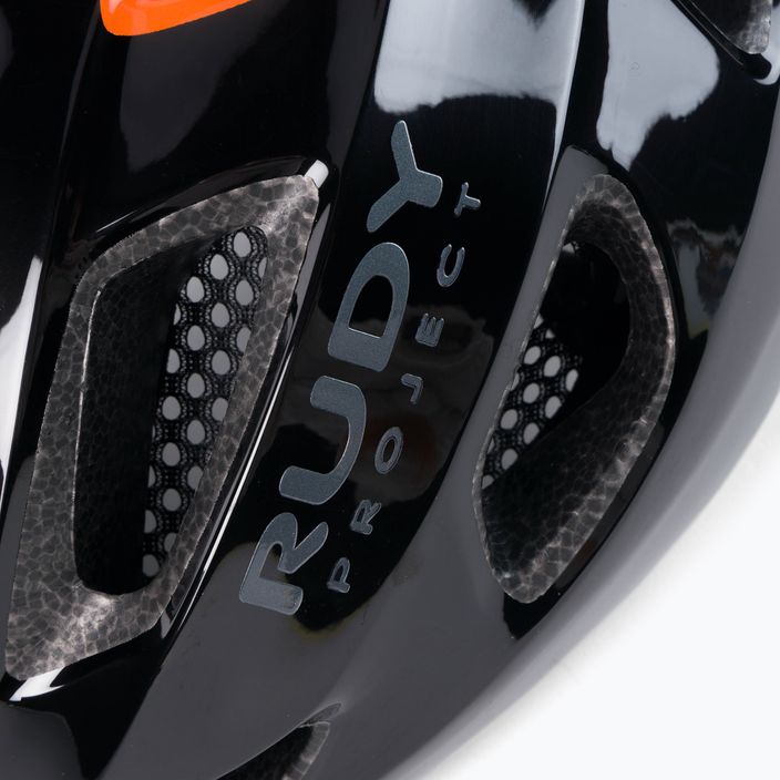 Kask rowerowy Rudy Project Strym black orange shiny 7
