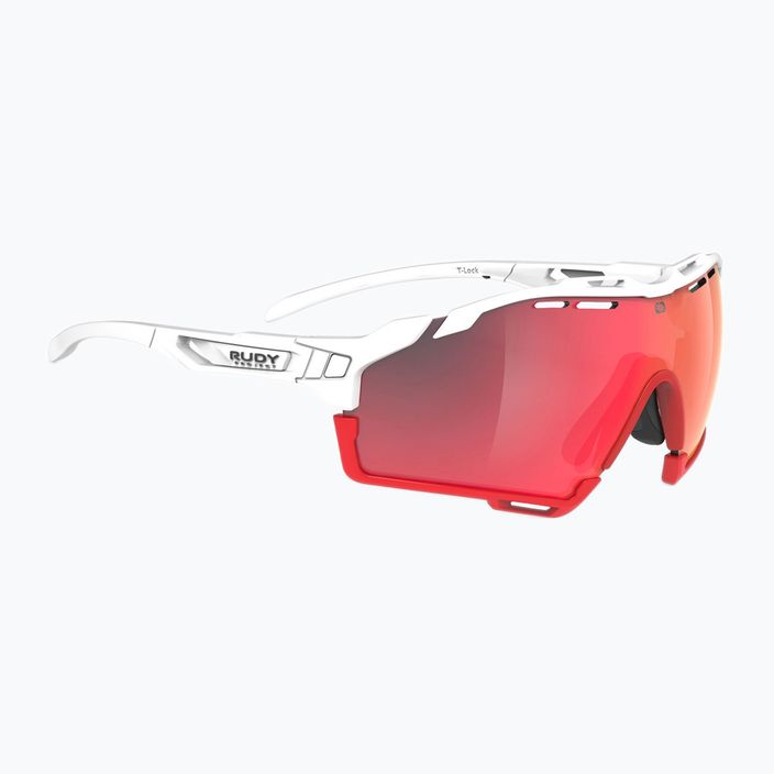 Okulary przeciwsłoneczne Rudy Project Cutline white matte/multilaser red