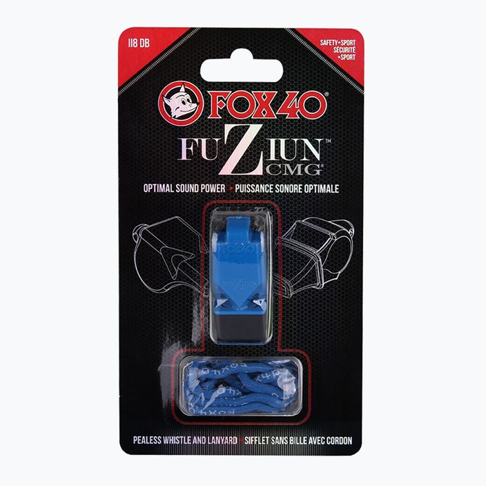 Gwizdek ze sznurkiem Fox 40 Fuzion CMG blue 4
