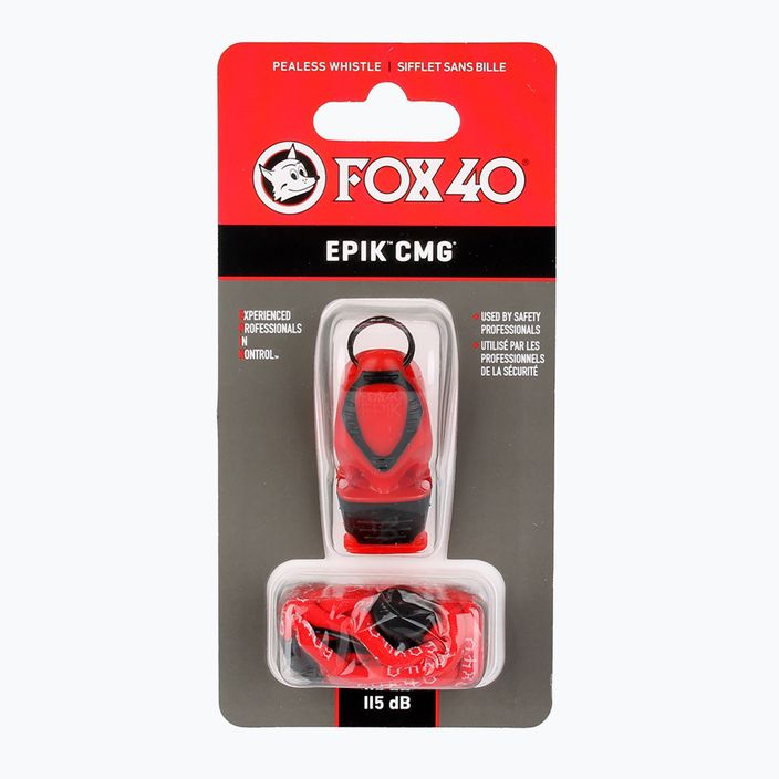 Gwizdek ze sznurkiem Fox 40 Epik CMG red 4