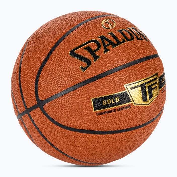 Piłka do koszykówki Spalding TF Gold pomarańczowa rozmiar 6 2