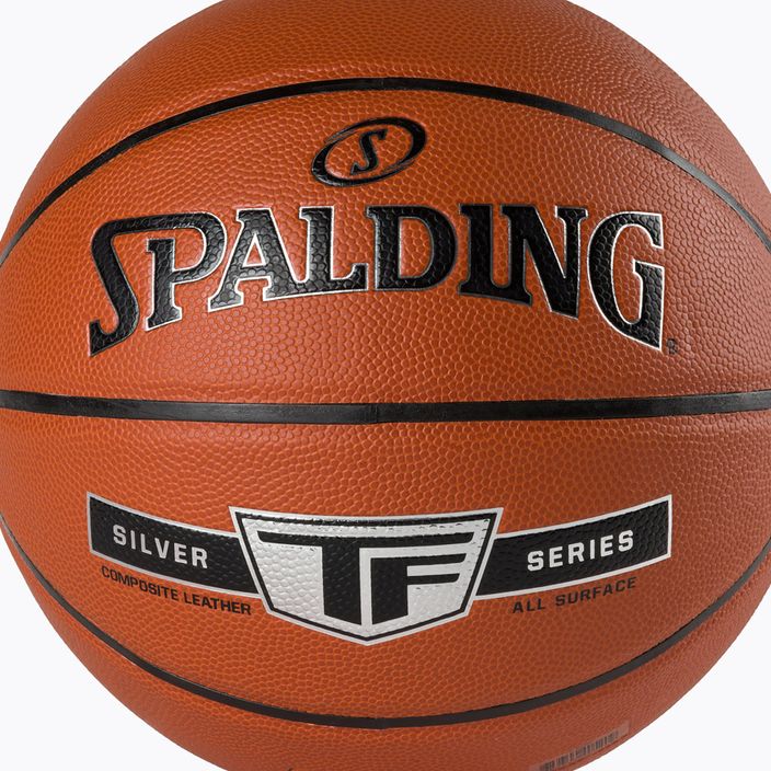 Piłka do koszykówki Spalding Silver TF pomarańczowa rozmiar 7 3