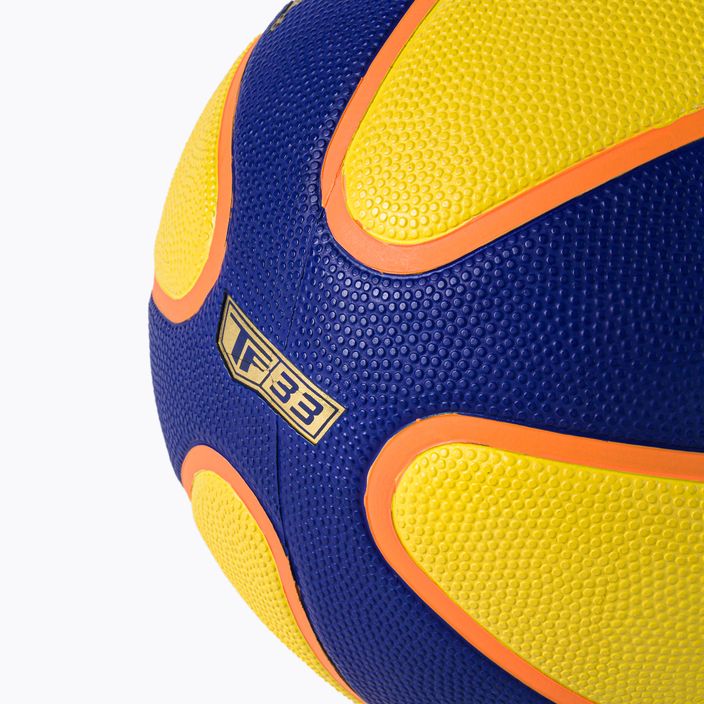 Piłka do koszykówki Spalding TF-33 Official żółta/niebieska rozmiar 6 3