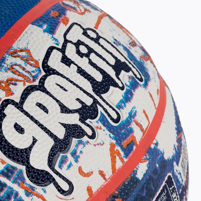 Piłka do koszykówki Spalding Graffiti niebieska/czerwona rozmiar 7 3