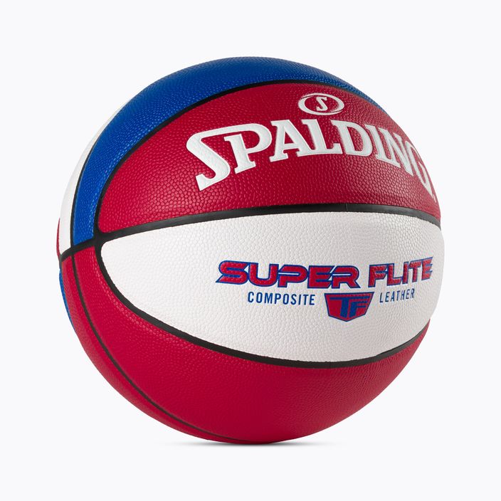 Piłka do koszykówki Spalding Super Flite czerwona/biała/niebieska rozmiar 7 2