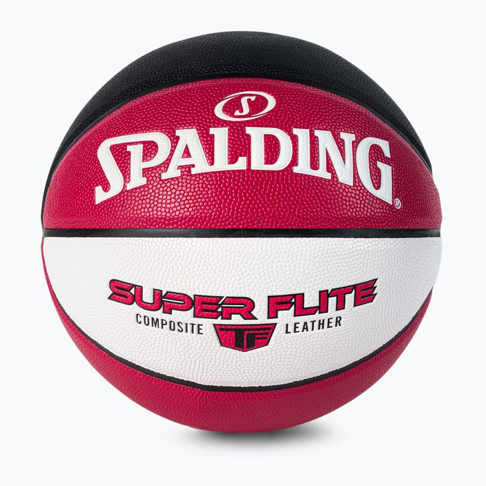Piłka do koszykówki Spalding Super Flite czerwona/biała/czarna rozmiar 7