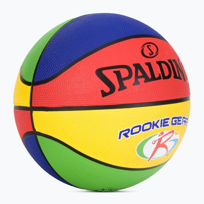 Piłka do koszykówki dziecięca Spalding Rookie Gear 2021 multicolor rozmiar 5 2