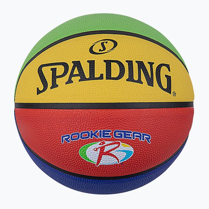 Piłka do koszykówki dziecięca Spalding Rookie Gear 2021 multicolor rozmiar 5 4