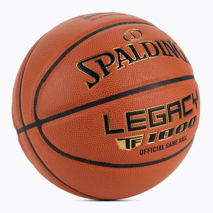 Piłka do koszykówki Spalding TF-1000 Legacy FIBA pomarańczowa rozmiar 6 2