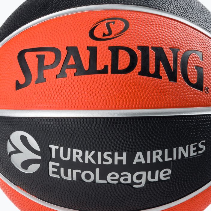 Piłka do koszykówki Spalding Euroleague TF-150 Legacy pomarańczowa/czarna rozmiar 6 3