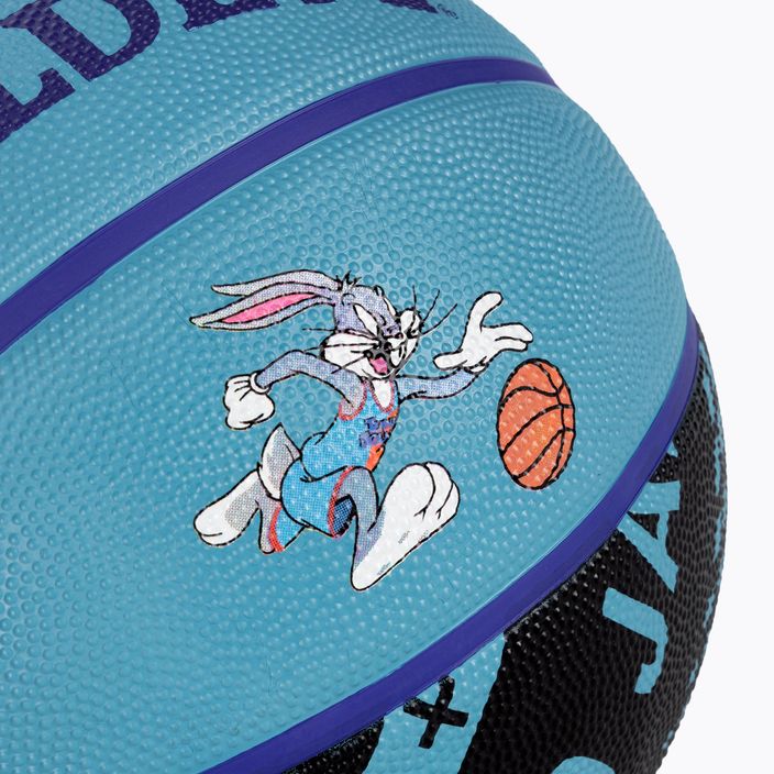 Piłka do koszykówki Spalding Bugs Digital niebieska/czarna rozmiar 7 3