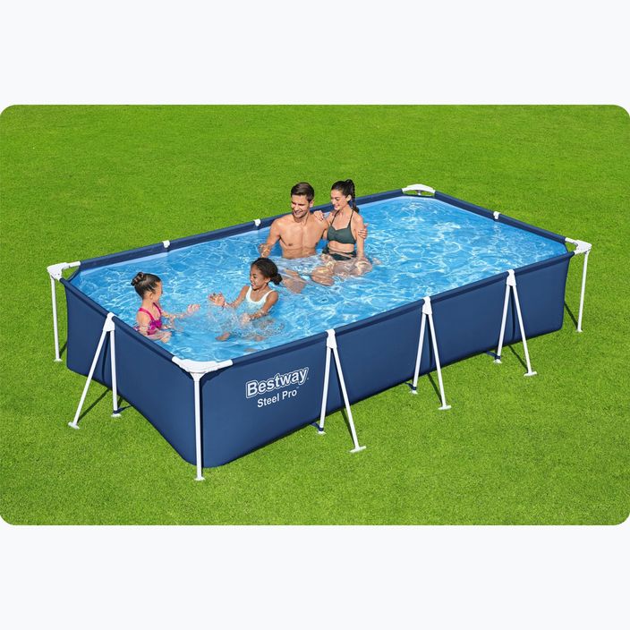 Basen stelażowy Bestway Steel Pro Pool 400 cm niebieski 6