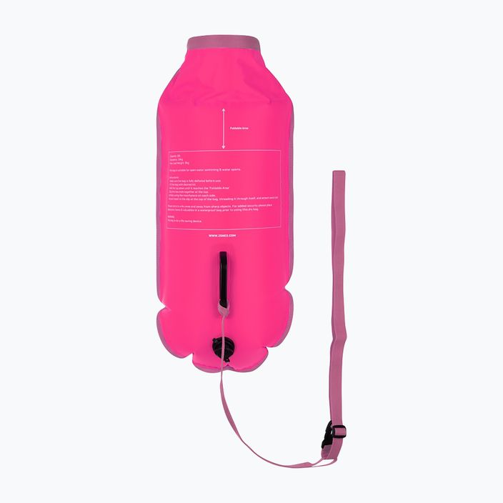 Bojka asekuracyjna ZONE3 Swim Safety Drybag pink 2