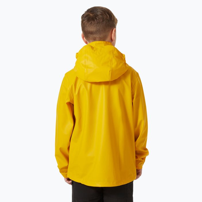 Kurtka żeglarska dziecięca Helly Hansen Moss essential yellow 2