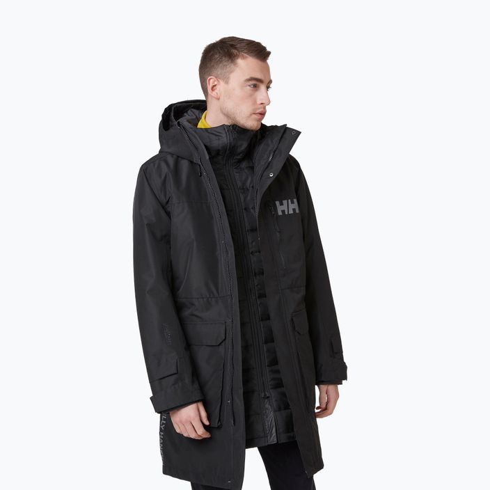 Płaszcz przeciwdeszczowy męski Helly Hansen Rigging Coat black 3