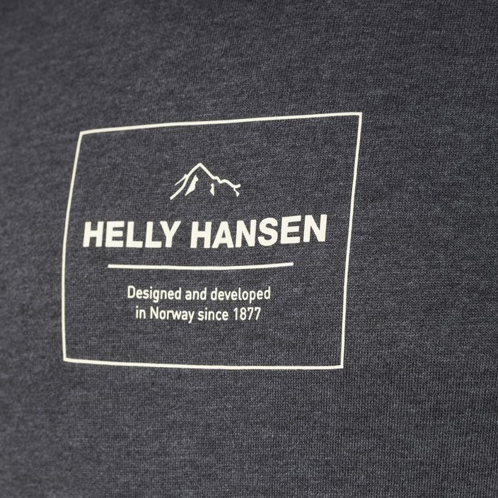 Bluza męska Helly Hansen F2F Organic Cotton Hoodie ebony melange 3