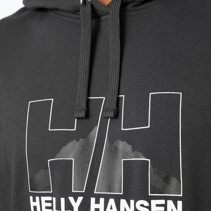 Bluza męska Helly Hansen Nord Graphic Pull Over Hoodie ebony 4