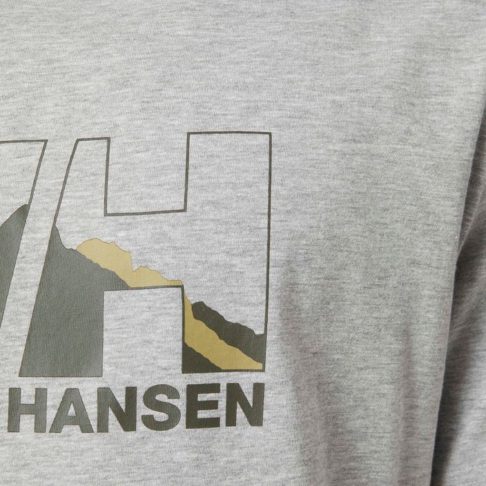 Koszulka męska Helly Hansen Nord Graphic grey/melange 4
