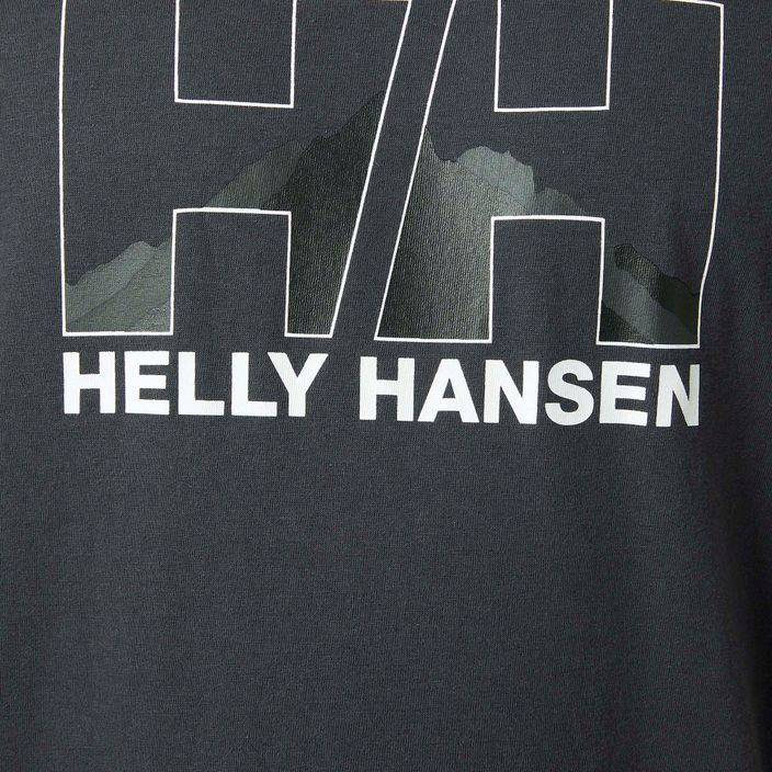 Koszulka męska Helly Hansen Nord Graphic ebony 4