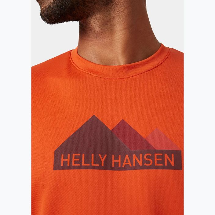 Koszulka męska Helly Hansen HH Tech Graphic patrol oran 3