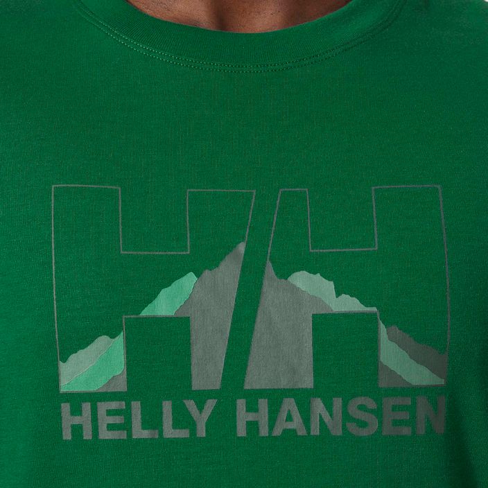 Koszulka męska Helly Hansen Nord Graphic malachite 3