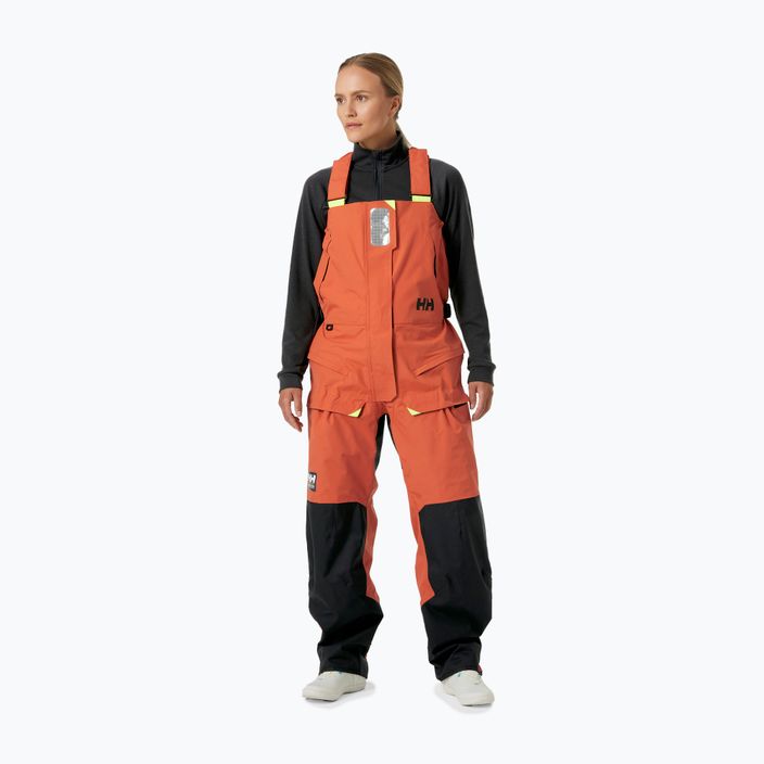 Spodnie żeglarskie damskie Helly Hansen Skagen Offshore Bib terracotta