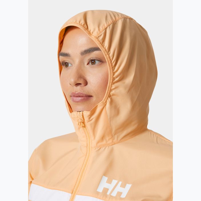 Kurtka żeglarska damska Helly Hansen Salt Stripe Windbreaker miami peach 3