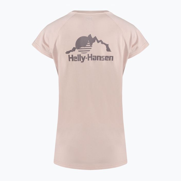 Koszulka damska Helly Hansen Nord Graphic Drop pink cloud 5