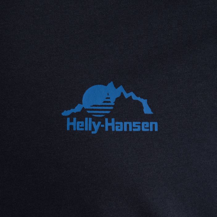 Longsleeve trekkingowy męski Helly Hansen Nord Graphic navy 3