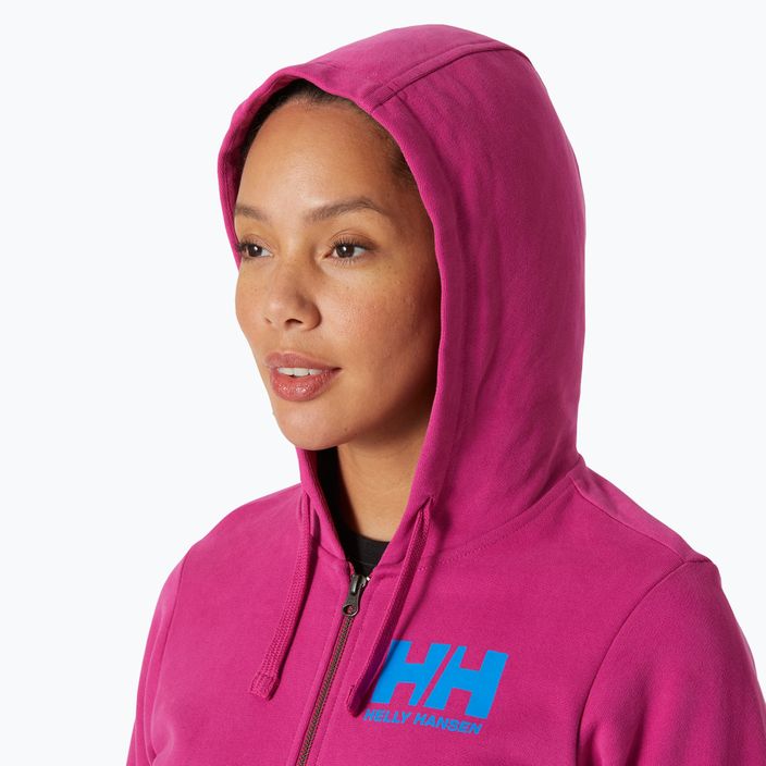 Bluza damska Helly Hansen HH Logo Full Zip Hoodie 2.0 magenta 2.0 3