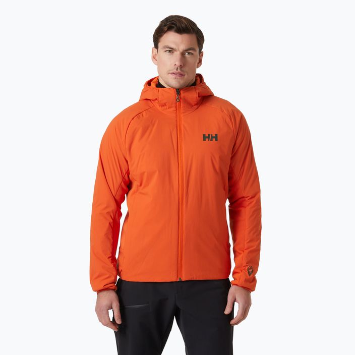 Kurtka hybrydowa męska Helly Hansen Odin Lt Stretch Hood Ins 2.0 patrol orange