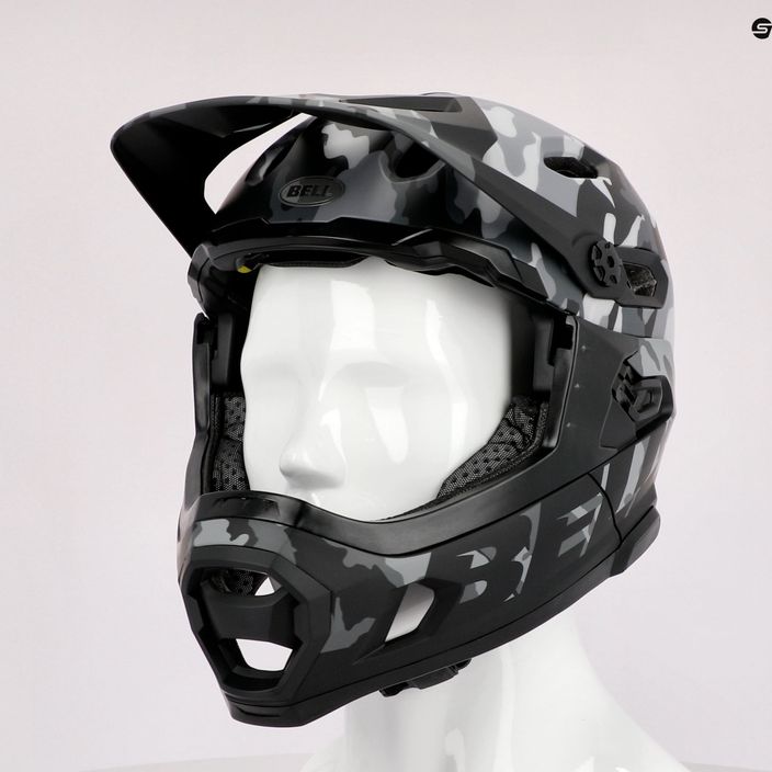 Kask rowerowy Bell FF Super DH MIPS Spherical matte gloss black camo 9