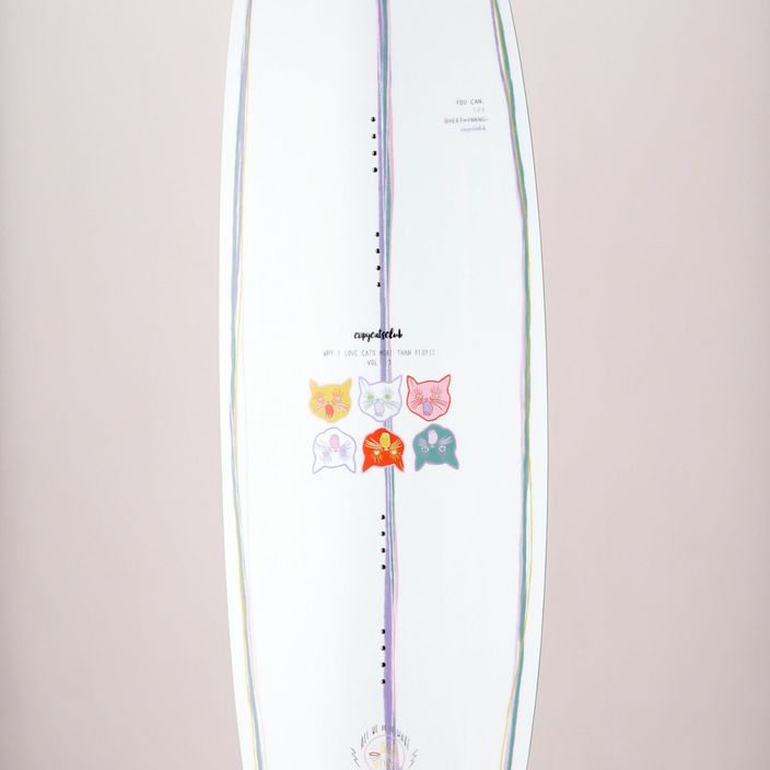 Deska wakeboardowa Slingshot Copycat biała/ różowa/pomarańczowa 9