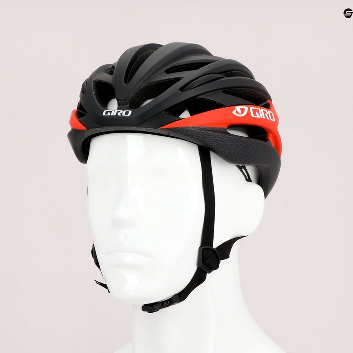 Kask rowerowy Giro Syntax matte black/bright red 9