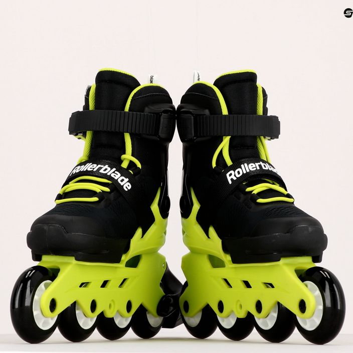 Rolki dziecięce Rollerblade Microblade Jr black/neone yellow 9