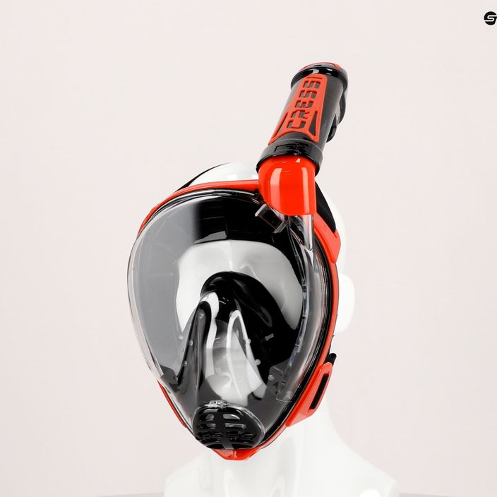 Maska pełnotwarzowa do snorkelingu Cressi Duke Dry Full Face black/red 5