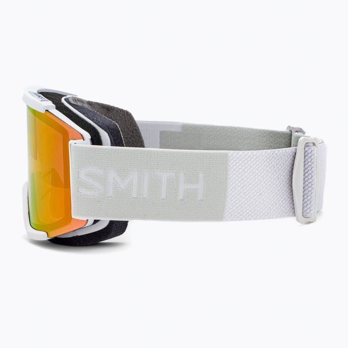 Gogle narciarskie Smith Squad white vapor/chromapop photochromic red mirror 4