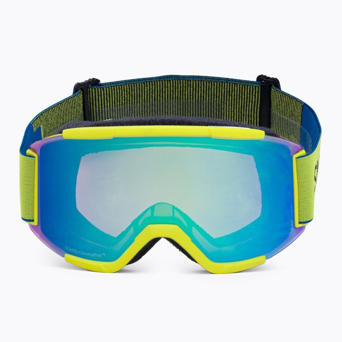 Gogle narciarskie Smith Squad neon yellow/chromapop everyday green mirror 3