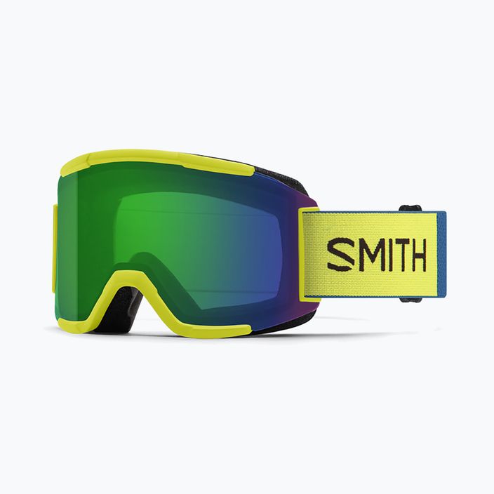 Gogle narciarskie Smith Squad neon yellow/chromapop everyday green mirror 7