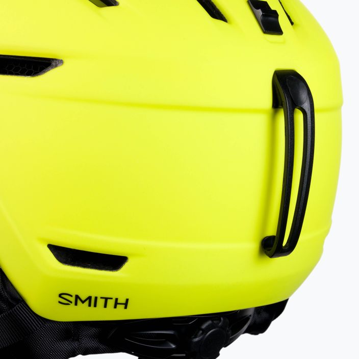 Kask narciarski Smith Mission matte neon yellow 7