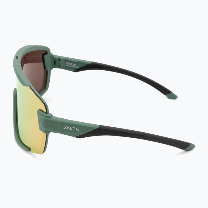 Okulary przeciwsłoneczne Smith Wildcat matte alpine green/chromapop rose gold mirror 5