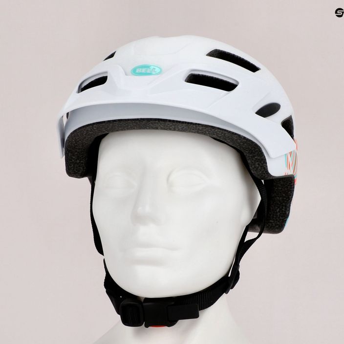 Kask rowerowy dziecięcy Bell Sidetrack matte white chapelle 9